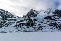 The AA icefall at left with Andromeda rising at center.