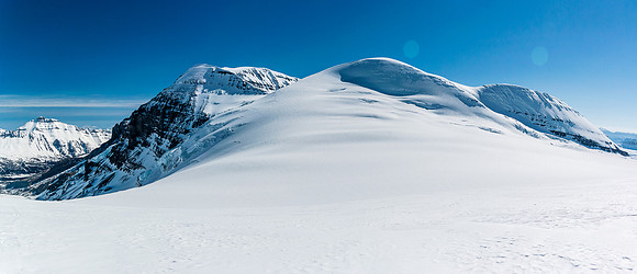 Steven and Ben bagged Snow Dome while I set up camp somewhere at lower left here.