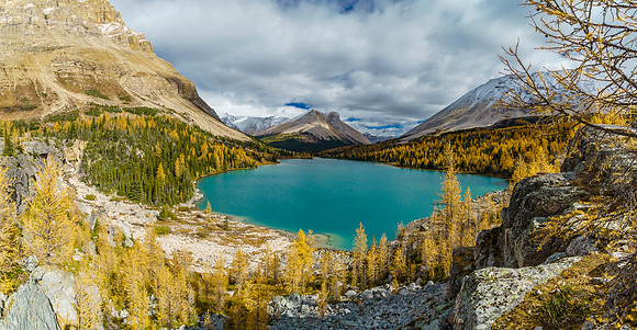 Beautiful view of Myosotis Lake from near Zigadenus Lake.
