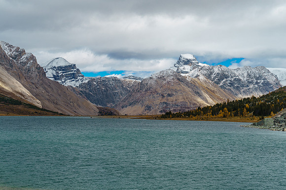 A great view over Ptarmigan Lake of Douglas on the left and St. Bride on the right.