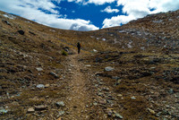 Nearing the barren Packer's Pass.
