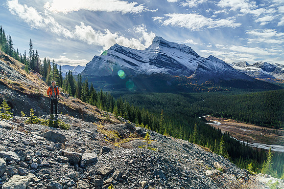 Getting higher on the moraines above Shingle Flats.