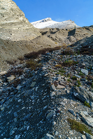 The moraines were surprisingly soft.