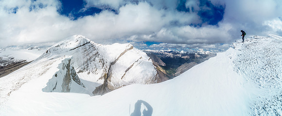 Phil contemplates diving into Drummond Lake off the ridge rather than walking all the way back to camp!