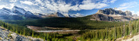 Stupdenous morning views looking back at Douglas (L) and Cyclone (R).