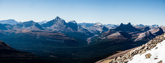 Fantastic views to the north include Hector South, Mount Hector, Little Hector, Andromache and Molar Mountain.