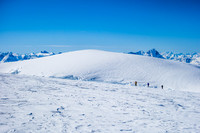 Another ski team on the way up Mount Kitchener.