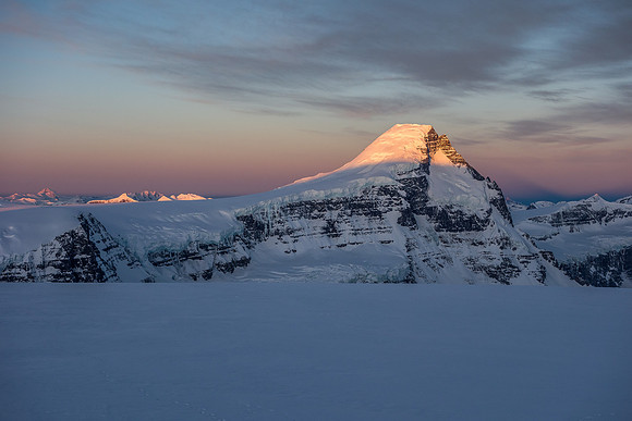 Sunrise on Mount Columbia.