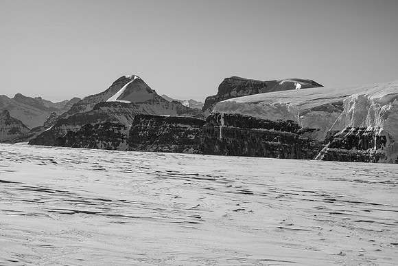 Looking past Snow Dome towards Athabasca and Andromeda.