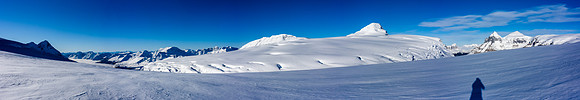 Another panorama from the east side of the trench. Bryce on the left, Columbia in center and the Twins on the right.