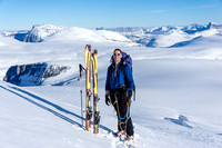 At the ski drop.