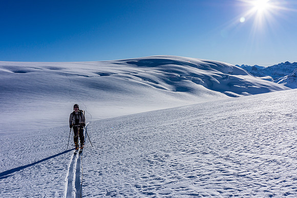 Crossing the trench.