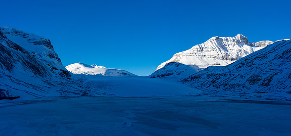 Another shot of the lake with more of Mount Athabasca on it.