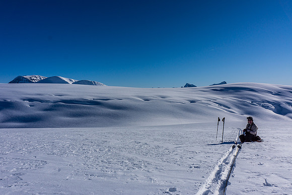 Crossing the trench.