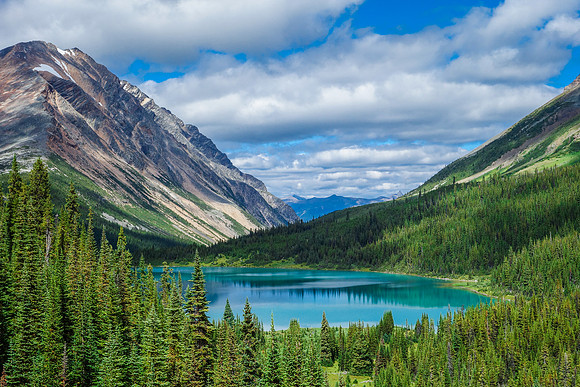 Looking back over the fifth Geraldine Lake.