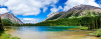 Looking back at the fourth lake.