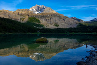 Fryatt is reflected in the 5th lake as the sun gets low in the west.