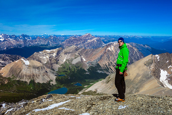 Vern on the summit of Mount Fryatt!