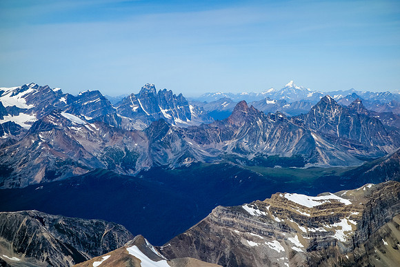Looking over the Tonquin Valley.