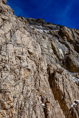 A 5th class section that we climbed on ascent / rapped on descent.