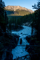 A raging Athabasca River - thankfully with a bridge over it at this point.
