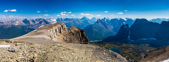 Finally on the upper shoulder of Catacombs looking south and east. The glacier is behind me on this shot.