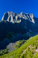 Dramatic views of Fortress Mountain - our peak for the next day.