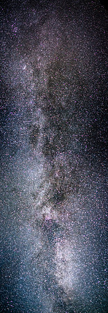 An amazing night sky above the bivy.