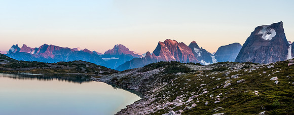 Evening light from our bivy looking east.