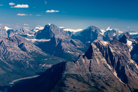 The Stutfields and Mount Alberta along with North and South Twin.
