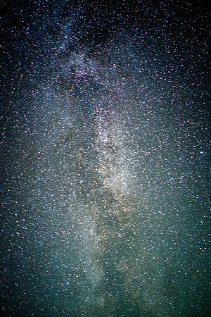 An amazing night sky above the bivy.