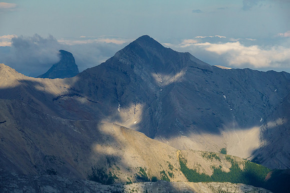 Devils Head (L) and Poltergeist Peak.