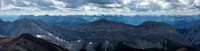 Distant west views with haze. Cascade at left.