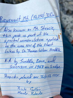 Old summit register.