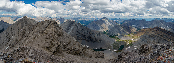 Apparition Mountain over the Spectral Lakes. Aylmer at center.