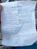 Old summit register.