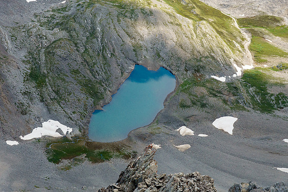 My tent at the lower Spectral Lake.