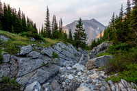 Hiking down along Spectral Creek.