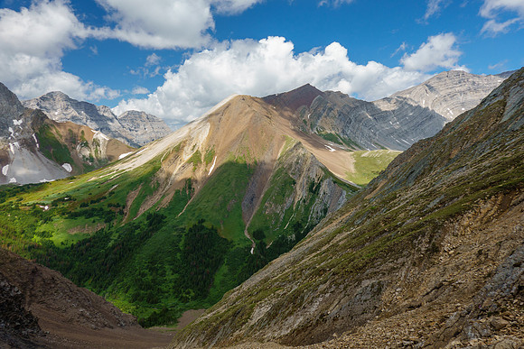 The col at left is used to access Haunted Valley. Not many do.