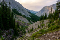 Hiking down along Spectral Creek.