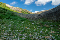 Hiking over Aylmer Pass.