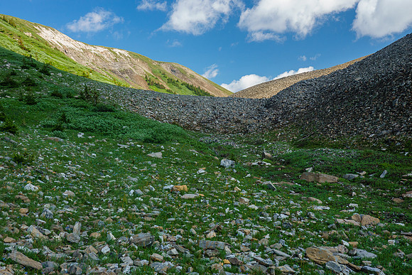 Hiking over Aylmer Pass.
