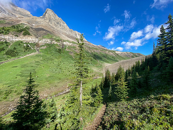 Nearing Aylmer Pass now.