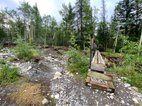 Biking the Lake Minnewanka single track.