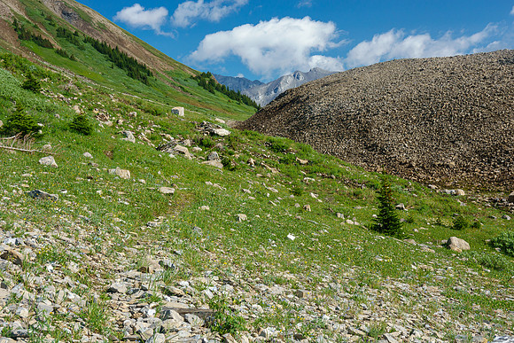 Hiking over Aylmer Pass.