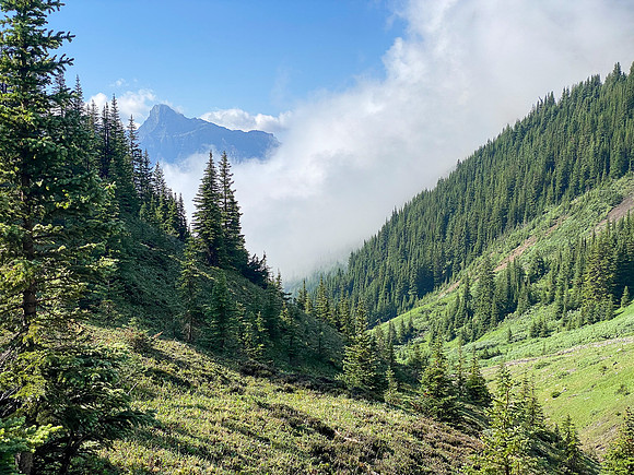 Nearing Aylmer Pass now.