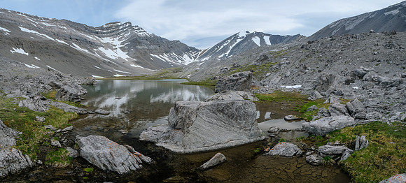 Tarns along the way into Bellow Peak.