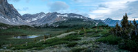 Traversing into the NW valley of McConnell Creek.