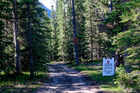 Passing the Warden Rock Retreat with a dire Covid-19 warning to stay away.