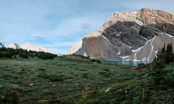 Exploring our bivy valley.